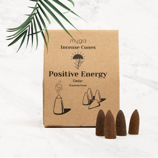 Dhoop Incense Cones - Cedar Positive Energy