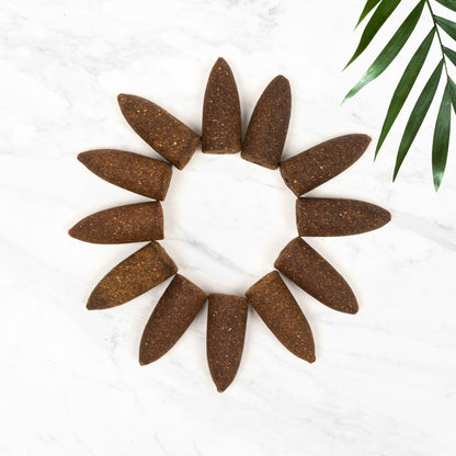 Backflow Incense Cones - Sandalwood Serenity