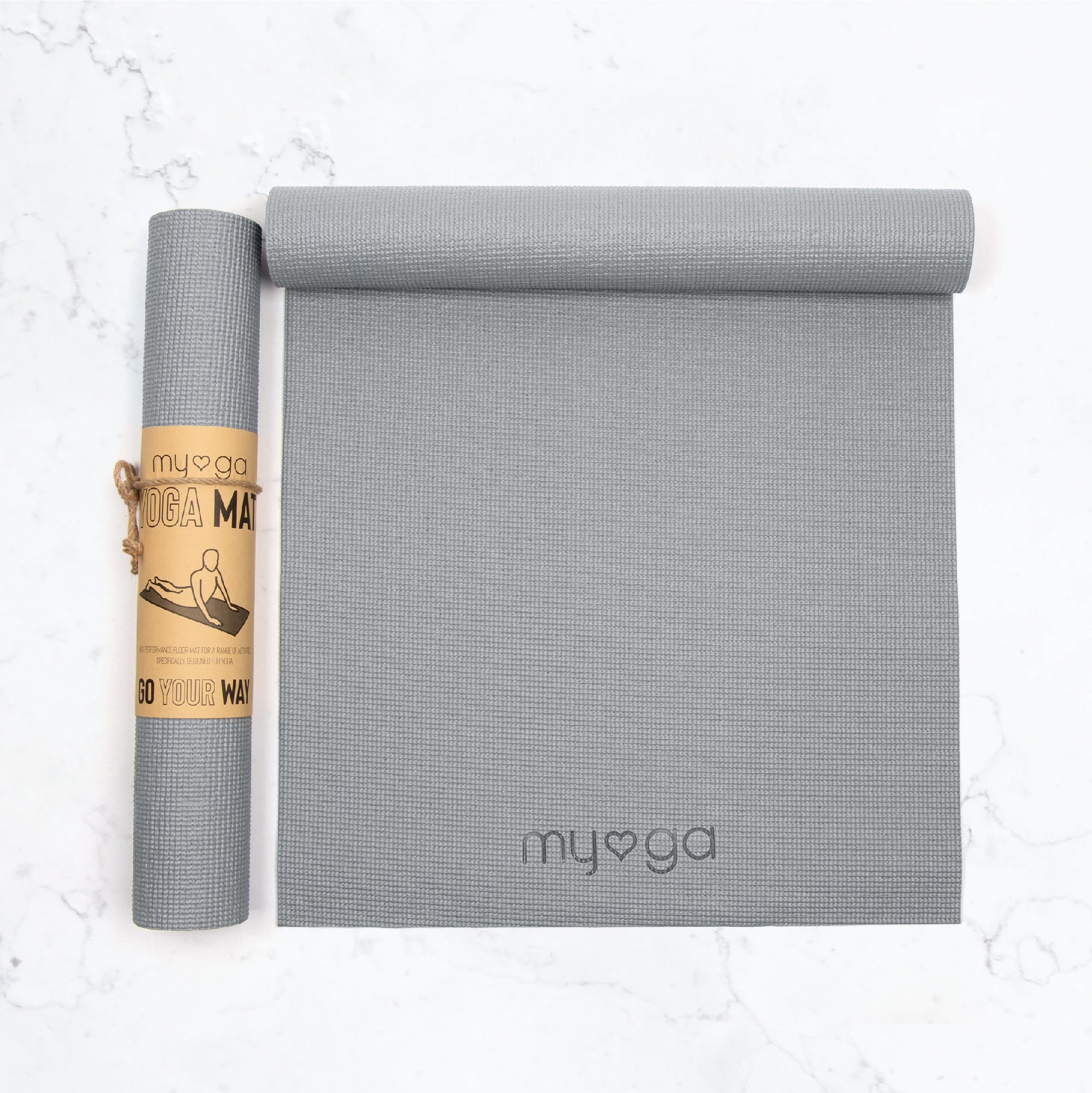 Yoga Mat Grey Non Slip Exercise Mat for Yoga Fitness www