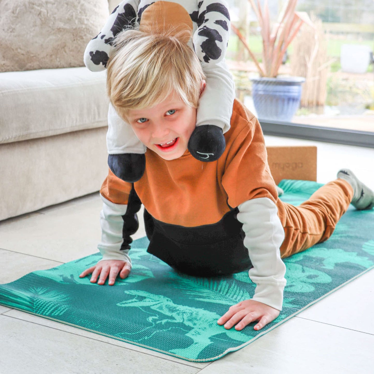 Jurassic Jungle Kids Yoga Mat