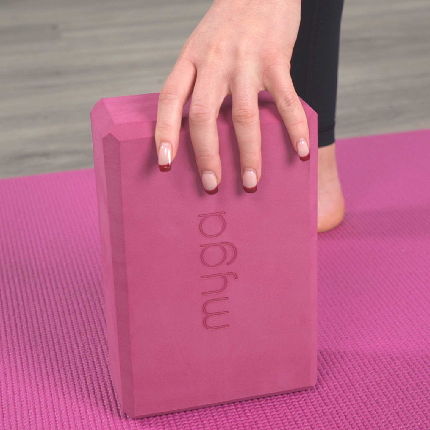 Foam Yoga Block - Plum
