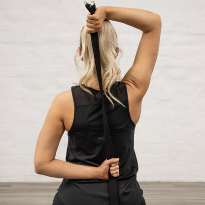2 in 1 Yoga Belt & Sling - Black Yoga strap