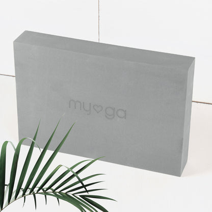 Extra Large Foam Yoga Block - Grey