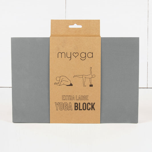 Extra Large Foam Yoga Block - Grey