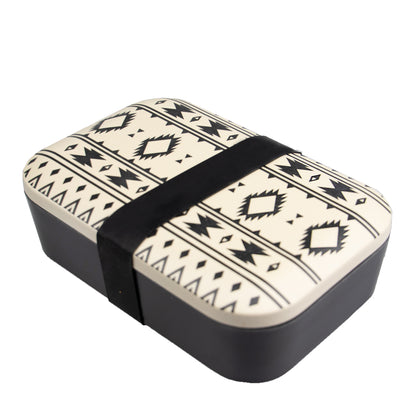 Reusable Bamboo Lunch Box - Aztec
