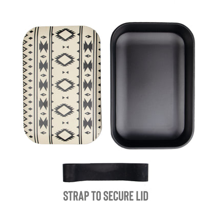 Reusable Bamboo Lunch Box - Aztec