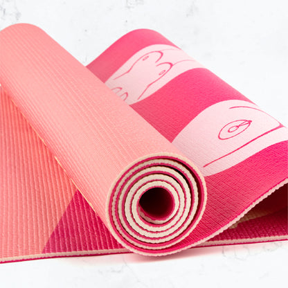 Breast Cancer Awareness Charity CoppaFeel! Yoga Boobs Mat