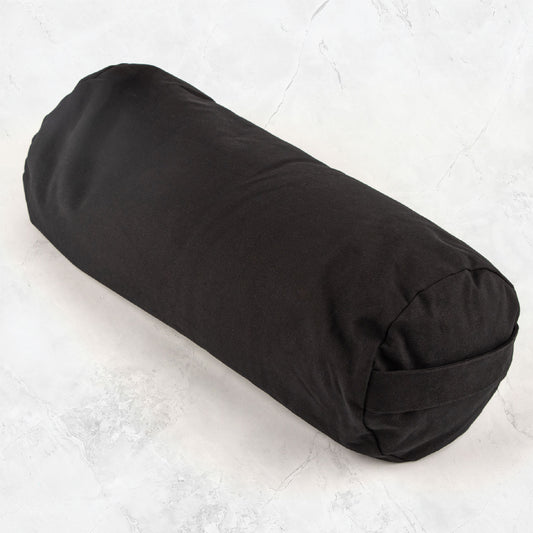 Buckwheat Support Bolster Pillow - Black