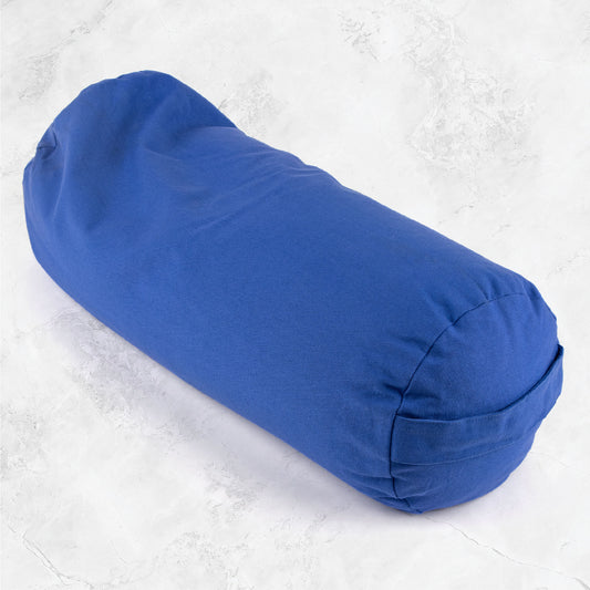 Buckwheat Support Bolster Pillow - Blue