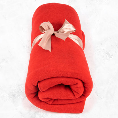Fleece Yoga Blanket - Red