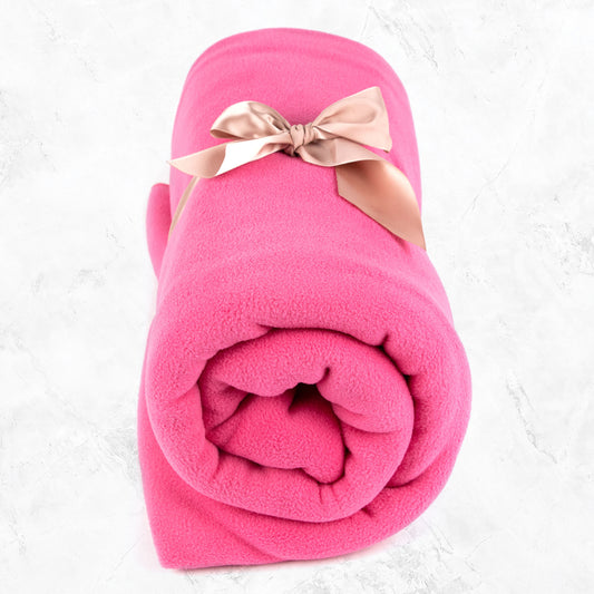 Fleece Yoga Blanket - Pink