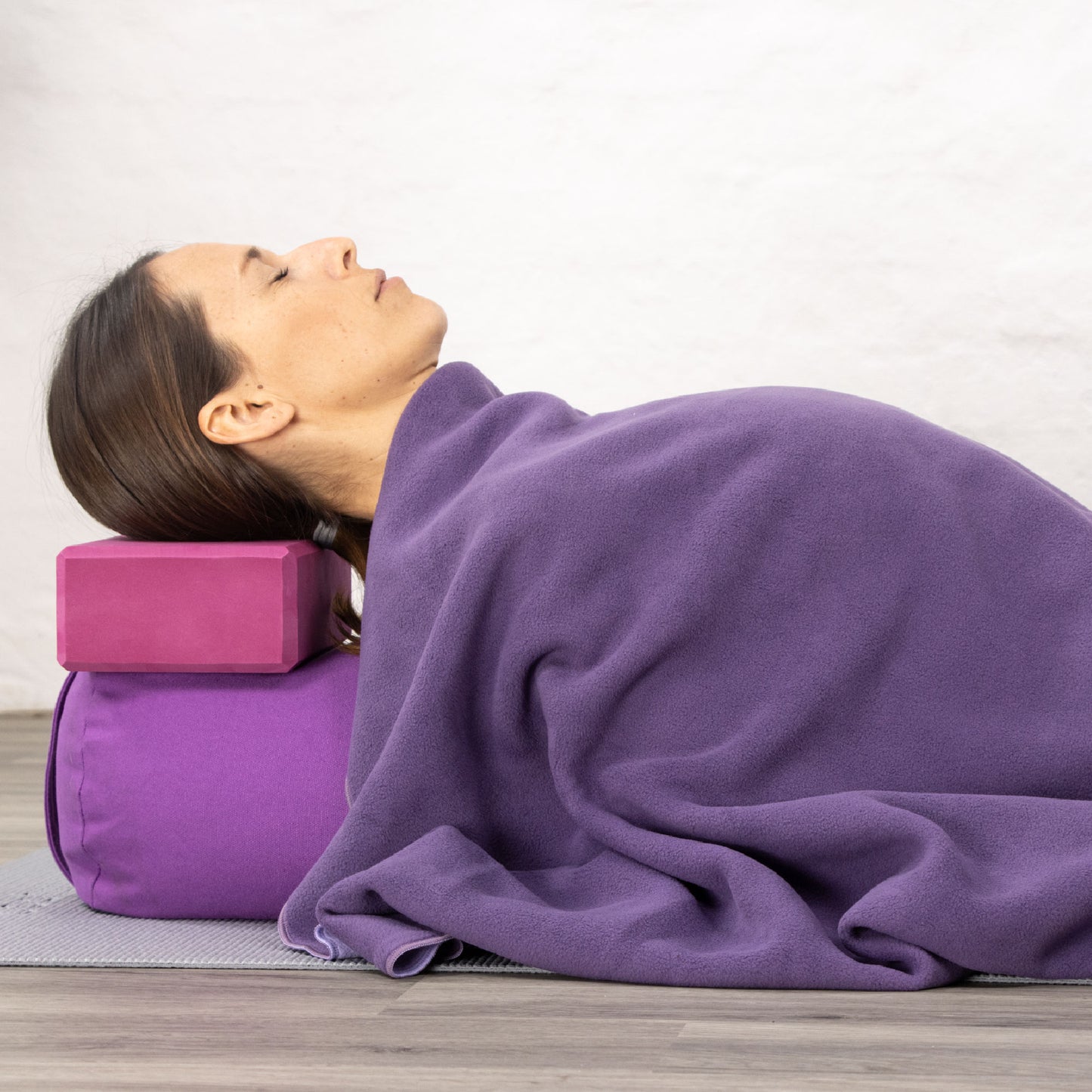 Fleece Yoga Blanket - Purple