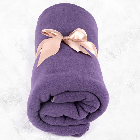 Fleece Yoga Blanket - Purple