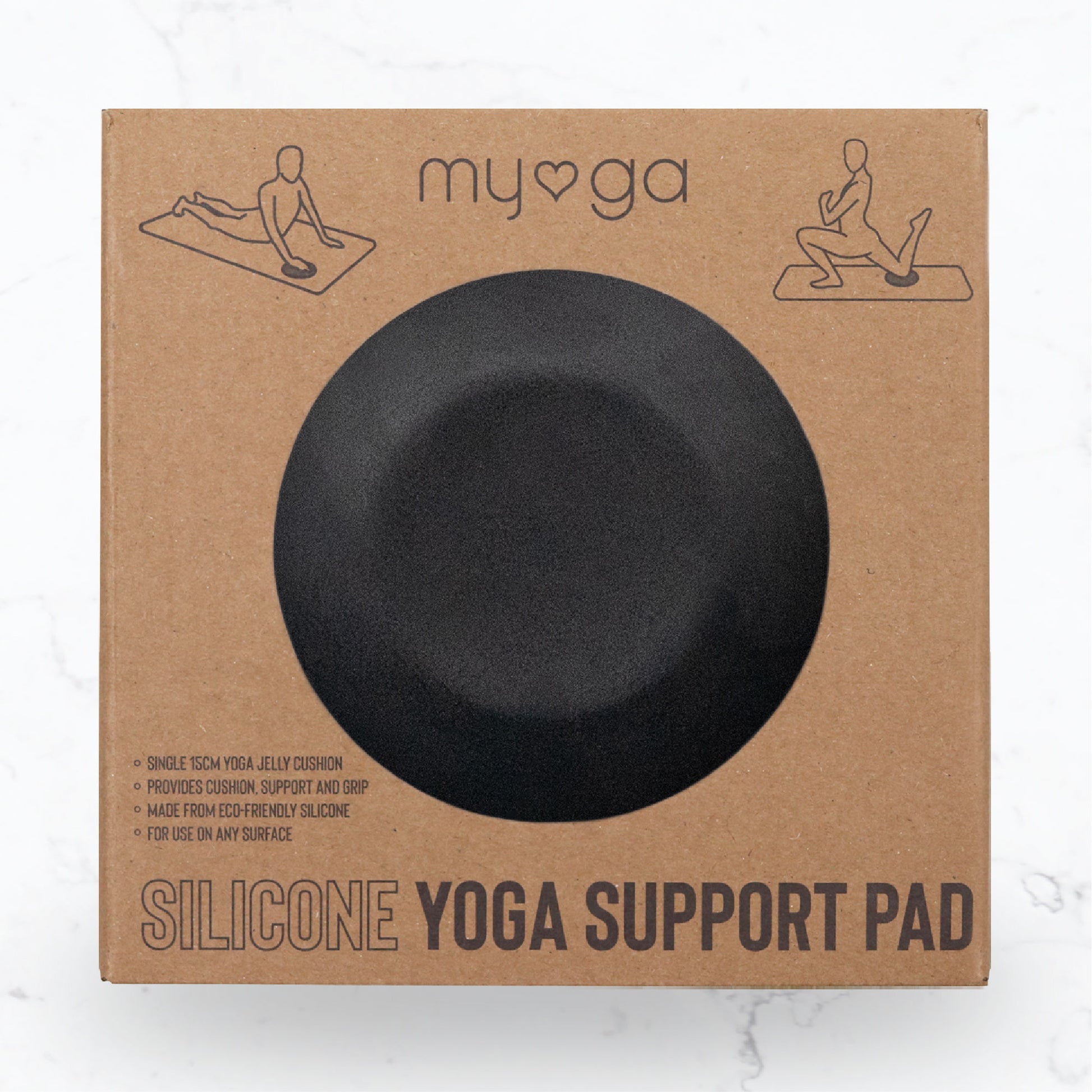 Yoga Support Jelly Pad - Black –