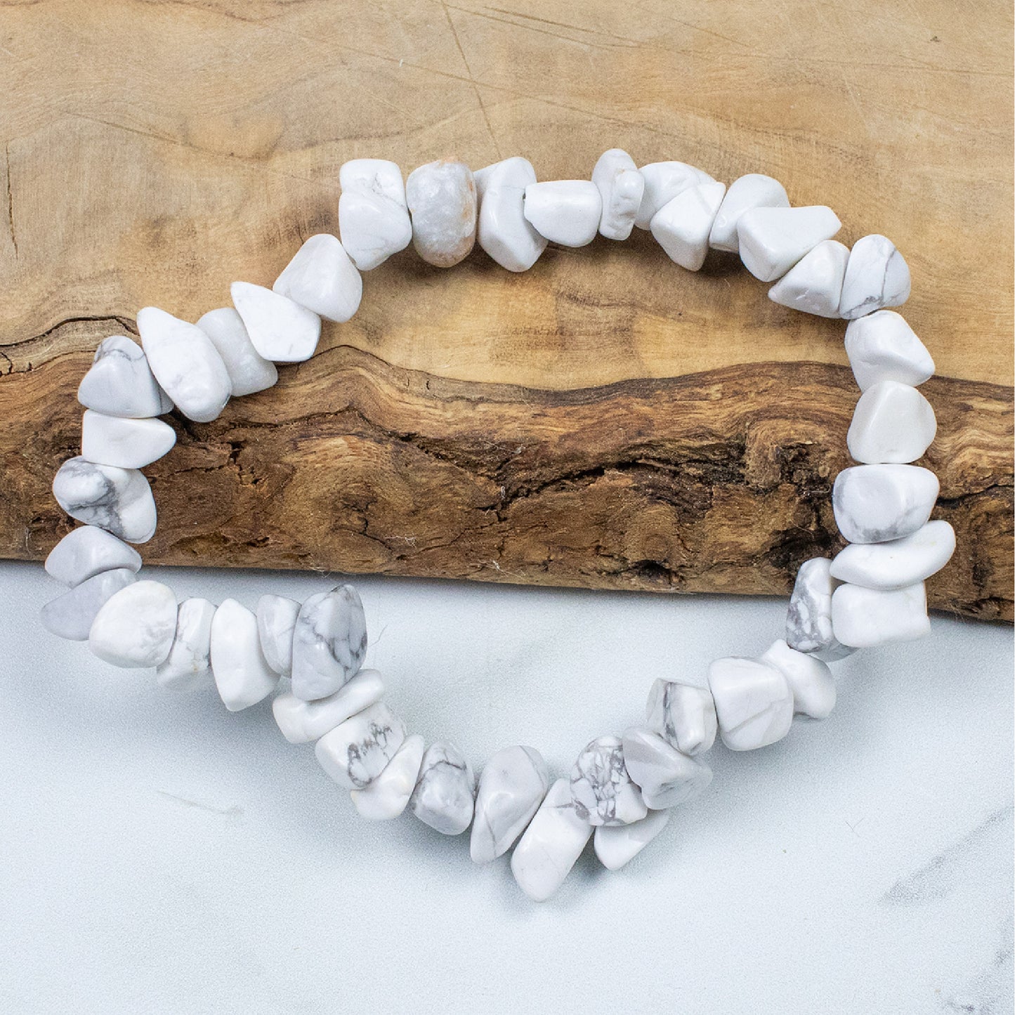 Chip Bracelet - Howlite