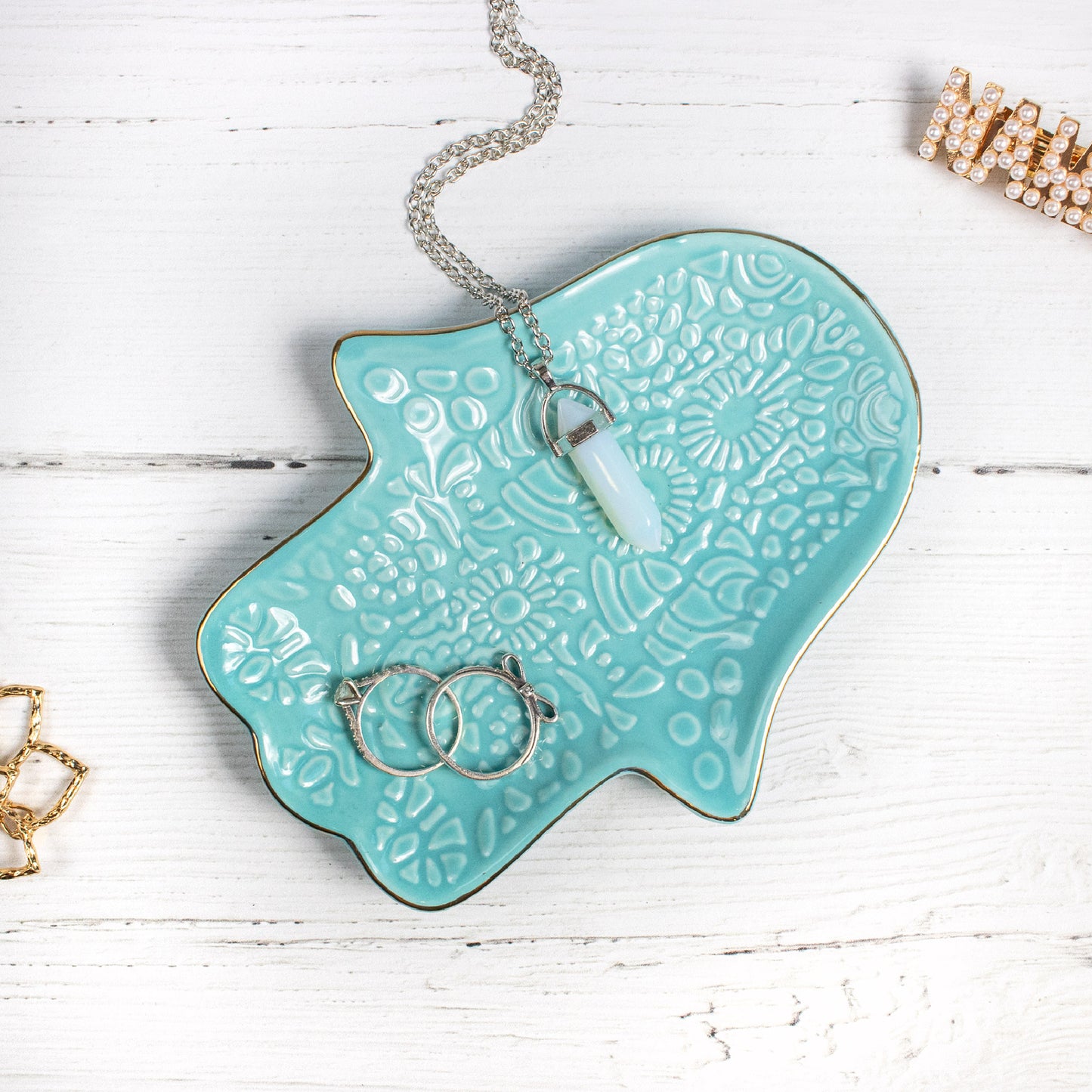 Jewellery & Crystal Dish - Hamsa