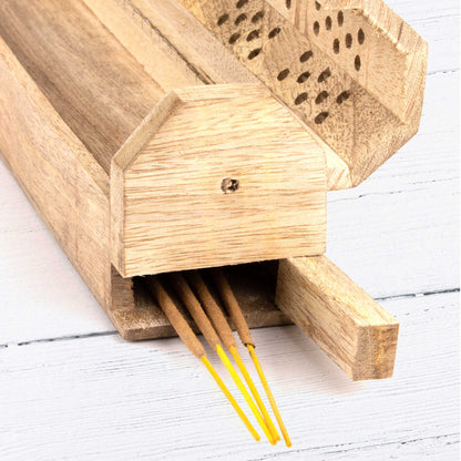 Wooden Incense Box - Ornament Cutout
