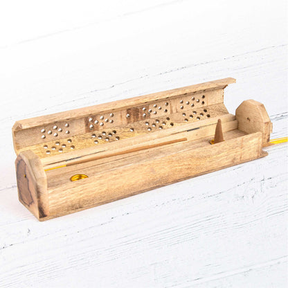 Wooden Incense Box - Ornament Cutout