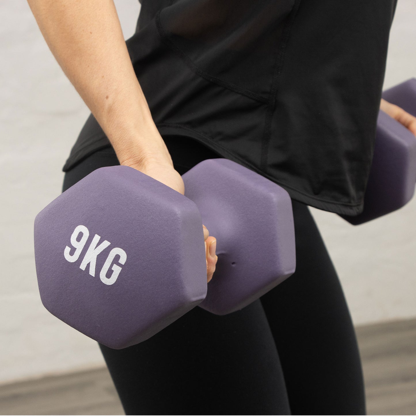 Hexagonal Dumbbell - 9kg Pair