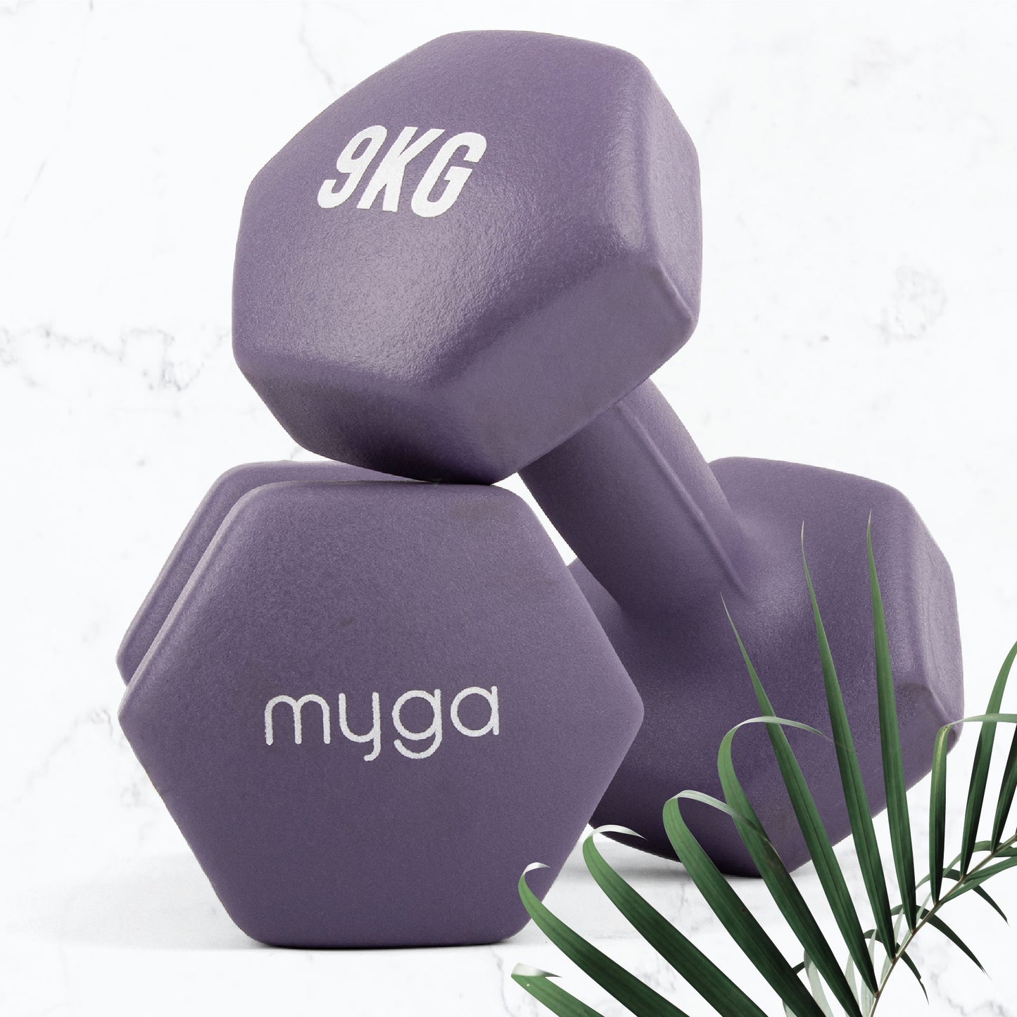 Hexagonal Dumbbell - 9kg Pair