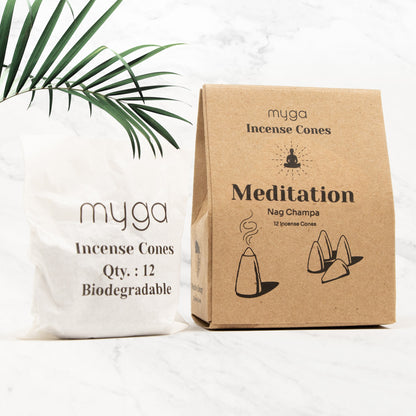 Dhoop Incense Cones - Nag Champa Meditation