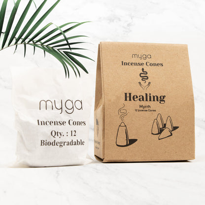 Dhoop Incense Cones - Myrrh Healing