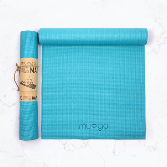 Yoga Mat - Turquoise - Non-Slip Exercise Mat for Yoga & Fitness