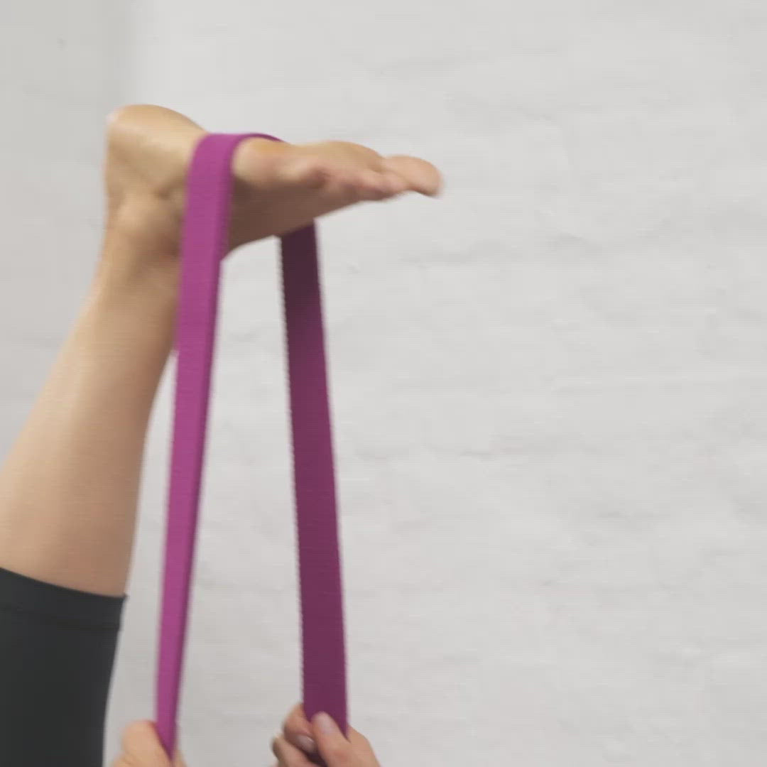 Yoga strap - 2 in 1 Yoga Belt & Sling - Plum –