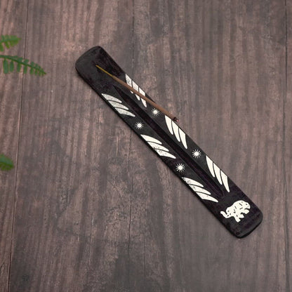 Incense Holder - Black Elephant