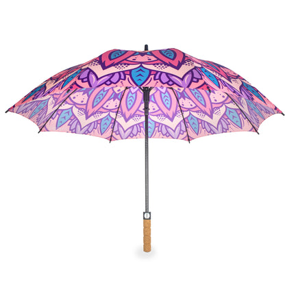 Mandala Umbrella with Cork Handle